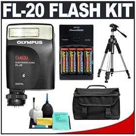 Click here to buy Olympus FL-20 Dedicated Flash + Case + Tripod + Accessory Kit for E-3, Evolt E-500, E-510... by Olympus.