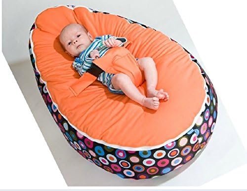 Soft Convertible 2 Tops Baby Bean Bag Cover Soft Sleeping Bag Portable Seat/ Bed Without Filling