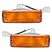 Driver and Passenger Park Signal Front Marker Lights Bumper Mounted Lamps Replacement for Toyota Pickup Truck SUV 8152089130 8151089130