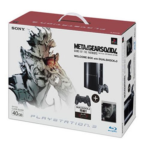 PLAYSTATION 3(40GB) メタルギア ソリッド 4  ガンズ・オブ・ザ・パトリオット WELCOME BOX with DUALSHOCK 3 クリアブラック 特典 オリジナルバッグ付き