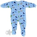 Blue Bear Footed Blanket Sleeper for Infant and Toddler Boys