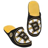 NHL Boston Bruins 2011 Big Logo Slide Slipper Hard Sole Medium