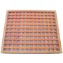 Cedar Delite 10 in Square Lattice Western Red Cedar Gazebo Panel With Exterior Stain Finish