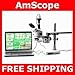 7X-90X Boom Stand Microscope 54 LED Light + USB Camera