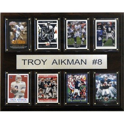 NFL Dallas Cowboys 8 Card Troy Aikman Plaque