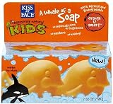 Kiss My Face Kids Orange U Smart Whale Shaped Soap (Quantity of 5)