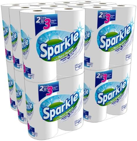 SPARKLESparkle Paper Towels, 24 Giant Rolls, Pick-A-Size, White