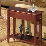 The Simple Stores 1900-17CHR - Solid Hardwood Chairside End Table (Cherry Finish)