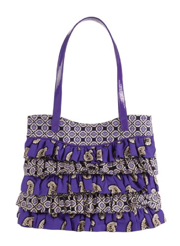 Vera Bradley Patchwork Collection Cha Cha Handbag in Simply Violet