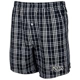 NCAA Tampa Bay Rays Navy Blue Plaid Event Boxer Shorts (Small)