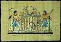 Handmade Egypt Painting King MINA Fishing And Hunting