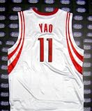 Yao Ming Autographed/Hand Signed Basketball Jersey (Houston Rockets)