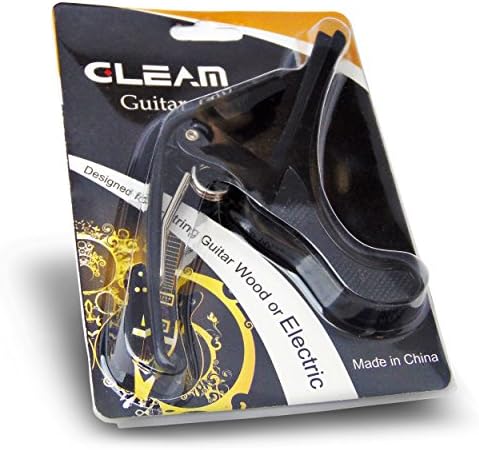 Slide Music Acoustic Guitar Capo - Professional Quality - Provides Even Grip Across Strings - Produces Clear, Crisp Sound - Trigger-style - Allows You to Change Keys Quickly - Bonus Capo Chord Conversion Chart & 5 Guitar Picks