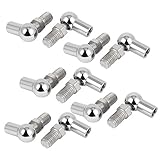 uxcell L型ロッドエンドベアリング　10mmオス　 8mmメス　ねじ　ボール　ジョイント　10個