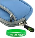 Neoprene Sleeve Case (Blue) for Panasonic Lumix DMC-ZR1 Digital Camera Blue