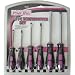 The Original Pink Box PB6SD 6-Piece Screwdrivers Set, Pink