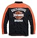 99086-14VM Harley-Davidson Mens Prestige B&S Anti Static Fleece Mock Neck 1/4-Zip