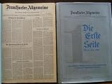Produkt-Bild: Frankfurter Allgemeine. Die Erste Seite I/ II. ( FAZ): 2 B&auml;nde.