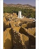 IMAGE OF Photographic Prints of The old ruined town (ksour), of Djanet with its old mosque, Djanet, Southern from Robert Harding