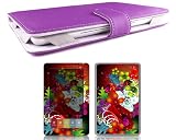 Bundle Monster Barnes & Noble Nook Synthetic Leather Case Cover Jacket + Skin Sticker + Screen Protector Ebook Accessories Combo - Fit 3G and Wifi Version