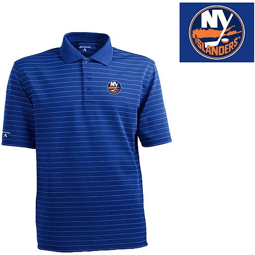 Antigua New York Islanders Elevate Striped Polo Shirt Large