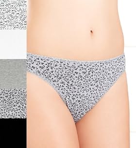 5 Pack Cotton Rich Assorted High Leg Knickers