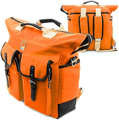 Lencca Mini Phlox Backpack ORANGE Carry on Bag fits Apple iPad Air 2 & 1 / iPad 4 , 3 , 2 , 1