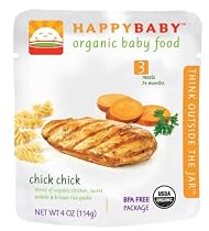 HAPPYBABY Organic Baby Food, Stage 3, Chick Chick, 4-Ounce Pouch (Pack of 16)
From HAPPYBABY
