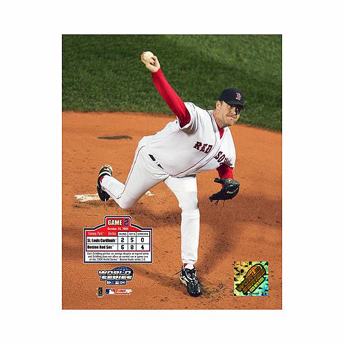 Photofile Boston Red Sox Curt Schilling 2004 World Series Game 2 Framed Photograph