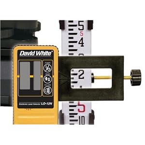 DavidWhite 47-5404N LD-12N Laser Detector with 9v battery and rod bracket by David White