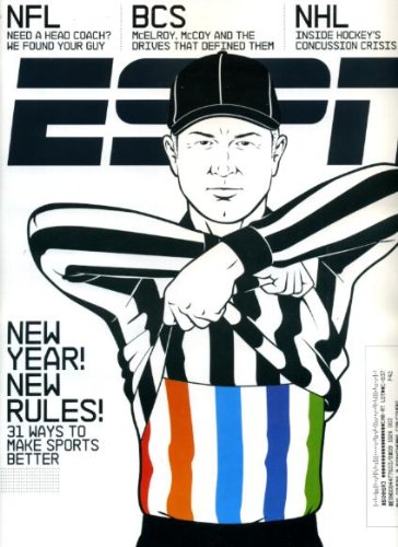 ESPN January 11 2010 Greg McElroy/Alabama & Colt McCoy/Texas, Concussions in the NHL, Johnny Weir/Figure Skating, Dwight Freeney/Indianapolis Colts Q&A, Poem to Drew Brees/New Orleans Saints
