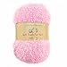 JubileeYarn Soft Touch Fuzzy Fur Yarn - 74yd/Skein - Baby Pink - 2 Skeins