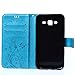 Galaxy J5 Case,Samsung Galaxy J5 Case,EMAXELER Stylish Wallet Case [Kickstand Flip Case][Credit Cards Slot][Cash Pockets]Cool PU Leather Flip Wallet Case with Stand For Samsung Galaxy J5--Blue