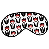 IMAGE OF Tulips Novelty Print Design Travel Eye Mask