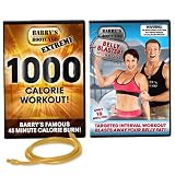 Barry's Bootcamp & Belly Blaster DVD & Extreme 1000 Calorie Workout with Special Gold Band