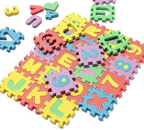 36pcs Unisex Mini Puzzle Kid Educational Toy Alphabet Letters Numeral Foam Mat