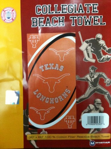 Texas Longhorns Beach Towel