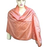 Handmade Self Design Shining Silk Rectangular Scarf For Wedding Wear From India (Free Shipping) scrf0017r