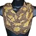 ArtisanStreet's Square Oaken Harvest Hand Painted Silk Scarf. Features Design of Yell...
