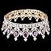 Stuff Crystal Crown Tiaras Prom Party Wedding Bridesmaid Hair Piece with Bobby Pins (Amethyst)