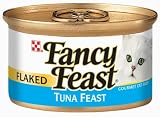 Fancy Feast Gourmet Cat Food Flaked Tuna Feast, 3-Ounce Cans (Pack of 48)