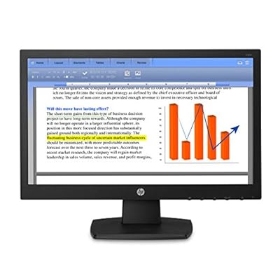 HP V194 18.5-inch LED backlit Monitor (V5E94AA) with HP 3 Years Warranty/ Resolution: 1366 x 768 @ 60 Hz/ HD Display...