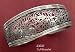 Oxidized Sterling Silver Ornate Filigree Cuff Bracelet, 1 3/16 in wide
