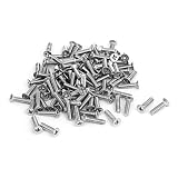 【ノーブランド 品】ステンレス鋼　フラットヘッド　クロスねじ　パンヘッドねじ　 M3x15mm 　約１00個