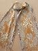 CRUSHED JAMAWAR SHAWL IN GOLD AND IVORY
