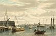 Boston, From the Ship House at the Navy Yard, by W.J. Bennett, Published ca. 1833 - 16x20-inch - Fine-Art-Quality Photographic Print of an Image from the Library of Congress Collection