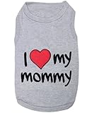 Parisian Pet I Love Mommy Dog T-Shirt, Small