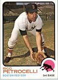 1973 Topps # 365 Rico Petrocelli Boston Red Sox Baseball Card - In a protective screwdown case!