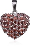 Rafaela Donata Love Collection Damen-Anhänger  Herz 925 Sterlingsilber Zirkonia rot 60400079