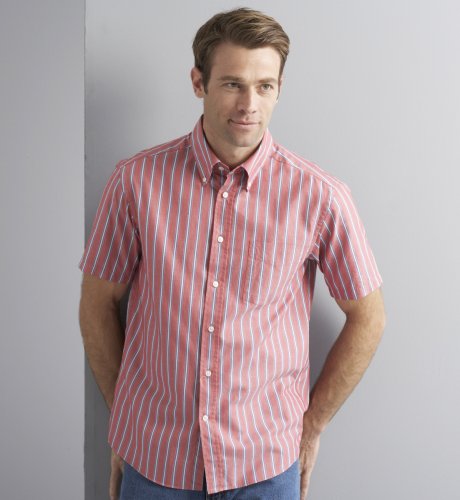 Big & Tall Blue Harbour Short Sleeve Bold Stripe Shirt